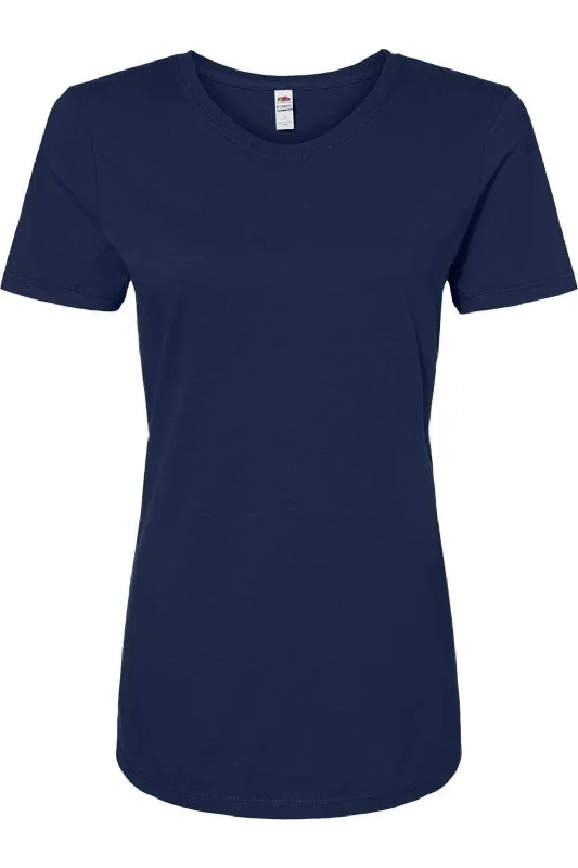 Fruit of the Loom Women´s Iconic T-Shirt Spandex Blend Rayon Blend Denim Blend