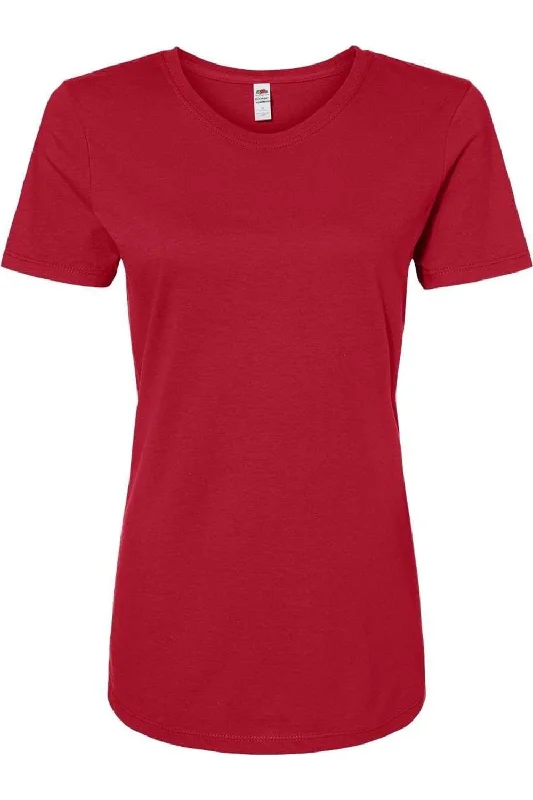 Fruit of the Loom Women´s Iconic T-Shirt Spandex Blend Rayon Blend Denim Blend