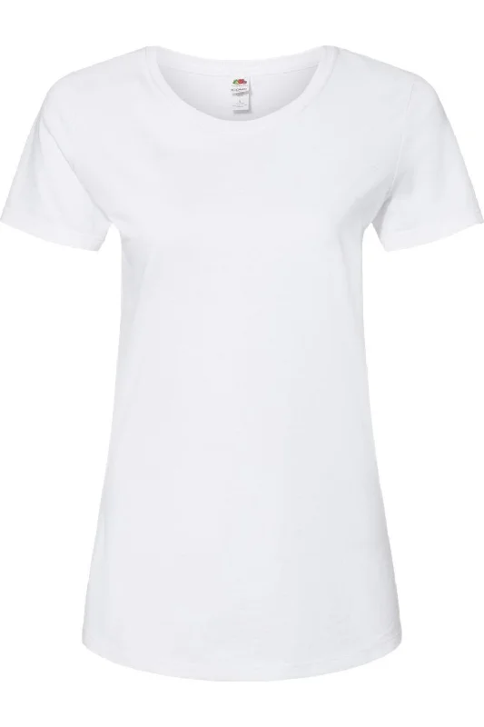 Fruit of the Loom Women´s Iconic T-Shirt Welt Pockets Slit Pockets Flap Pockets
