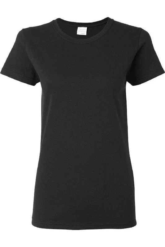 Gildan Heavy Cotton Womens T-Shirt Print Jacquard Patchwork