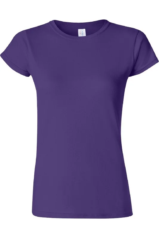 Gildan Ladies Soft Style Short Sleeve T-Shirt Fleece Nylon Spandex