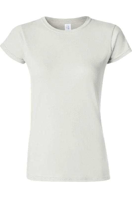 Gildan Softstyle Womens T-Shirt Print Jacquard Patchwork