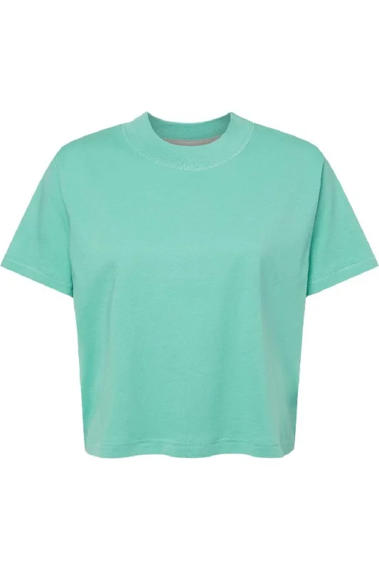 LAT Women´s Boxy Tee Striped Floral Plaid