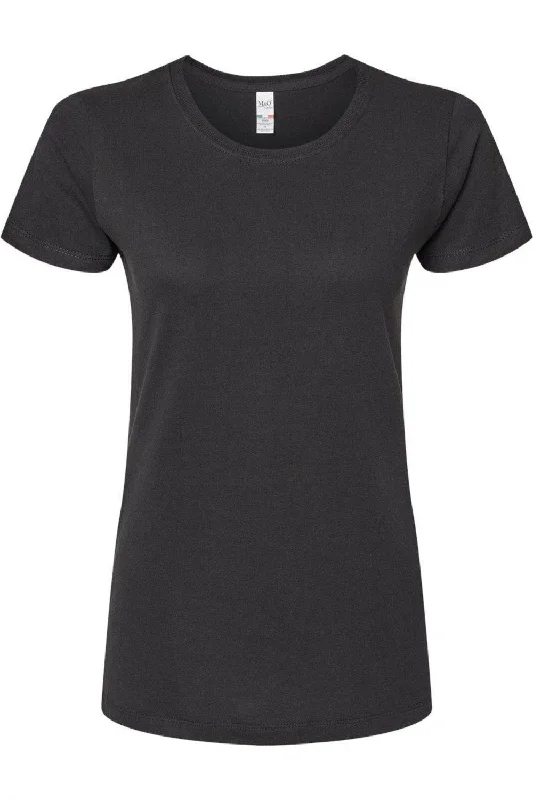 M&O Women´s Gold Soft Touch T-Shirt Embroidered Appliqued Beaded