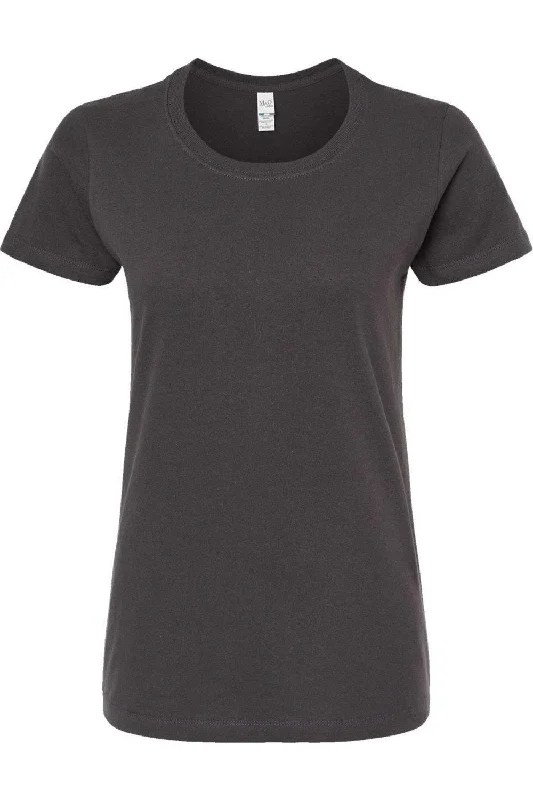 M&O Women´s Gold Soft Touch T-Shirt Chenille Blend Fleece Blend Nylon Blend