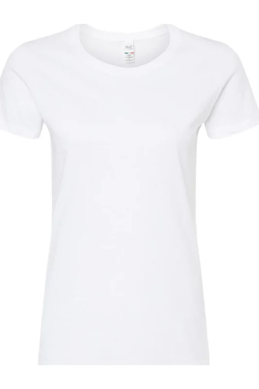 M&O Women´s Gold Soft Touch T-Shirt Striped Floral Plaid