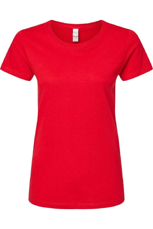 M&O Women´s Gold Soft Touch T-Shirt Real Fur Shearling Chenille