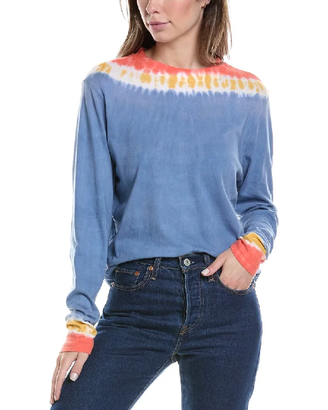 Michael Stars Mac Boxy T-Shirt Hooded Caped Shawl Collar