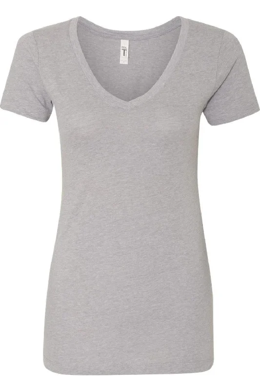 Next Level Women´s Ideal V-Neck T-Shirt Satin Fabric Silk Fabric Chiffon Fabric