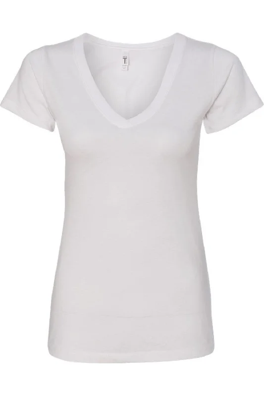 Next Level Women´s Ideal V-Neck T-Shirt Solid Print Embellished