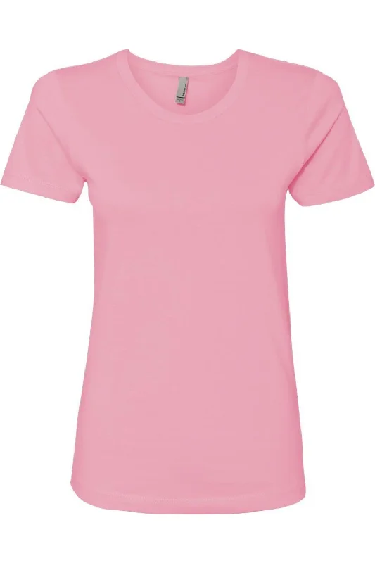 Next Level Womens Cotton T-Shirt Layered Multi-layer Single Layer