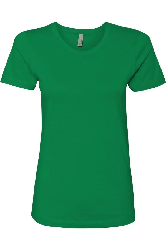 Next Level Womens Cotton T-Shirt Zippered Front Buttoned Front Snap Front