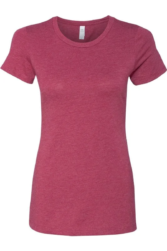 Next Level Womens CVC T-Shirt Collared Crew Neck Turtle Neck