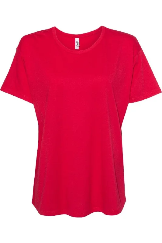 Next Level Womens Ideal Flow T-Shirt Mesh Fabric Canvas Fabric Denim Fabric
