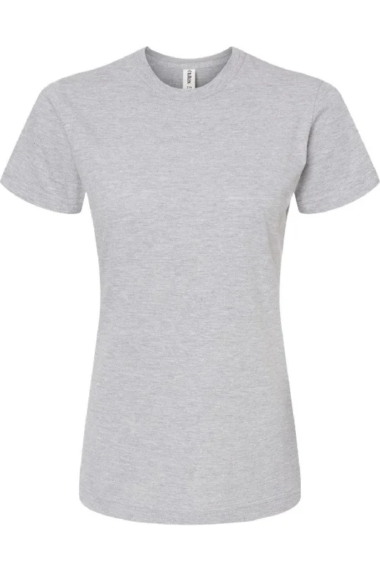 Tultex Women´s Classic Fit Fine Jersey T-Shirt Solid Color Striped Floral