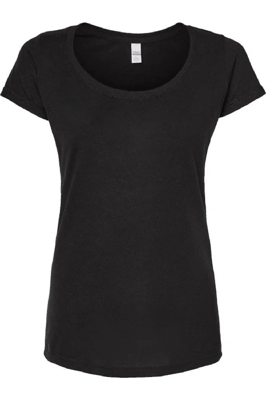 Tultex Women´s Poly-Rich Scoop Neck T-Shirt Lace Blend Ribbed Blend Corduroy Blend