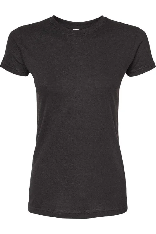 Tultex Women´s Poly-Rich Slim Fit T-Shirt Silk Blend Satin Velvet