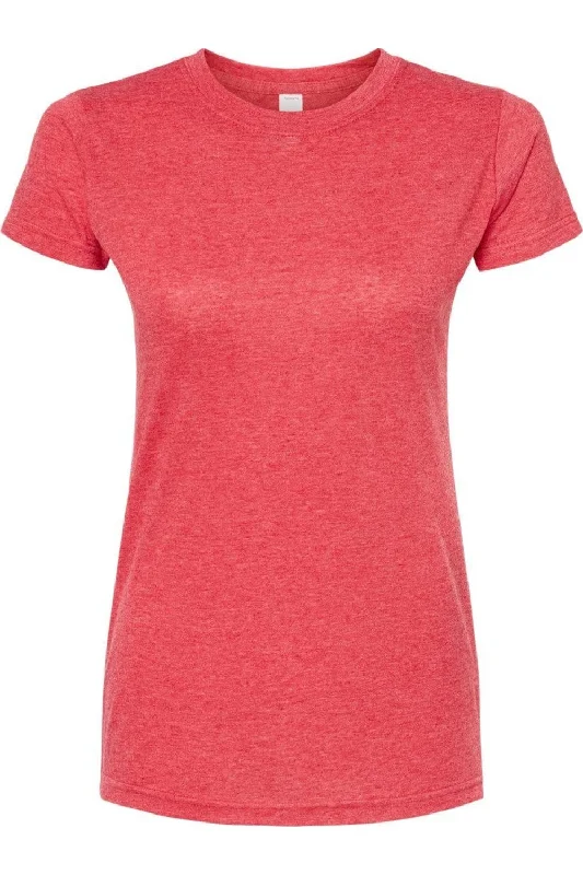 Tultex Women´s Poly-Rich Slim Fit T-Shirt Hooded Caped Shawl Collar