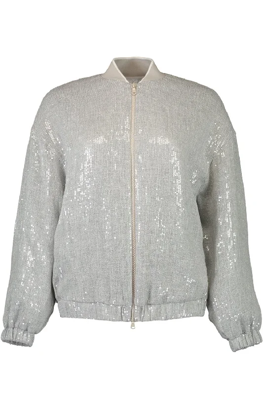 Dazzling Bomber Jacket Oversized T-Shirt Spandex breathable