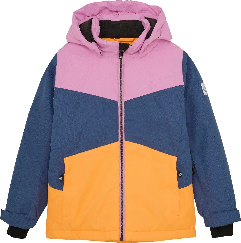 Colorblock Ski Jacket - Kids|-|Manteau de ski à couleurs contrastantes - Enfant Solid Color Striped Floral Colorblock Ski Jacket - Kids|-|Manteau de ski à couleurs contrastantes - Enfant Solid Color Striped Floral