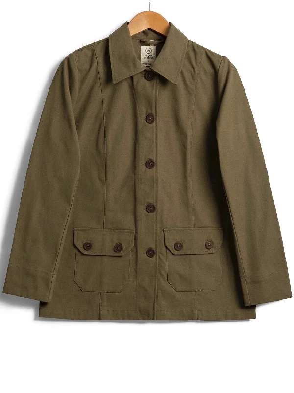 Crop Safari Jacket Mesh Blend Leather Blend Suede Blend