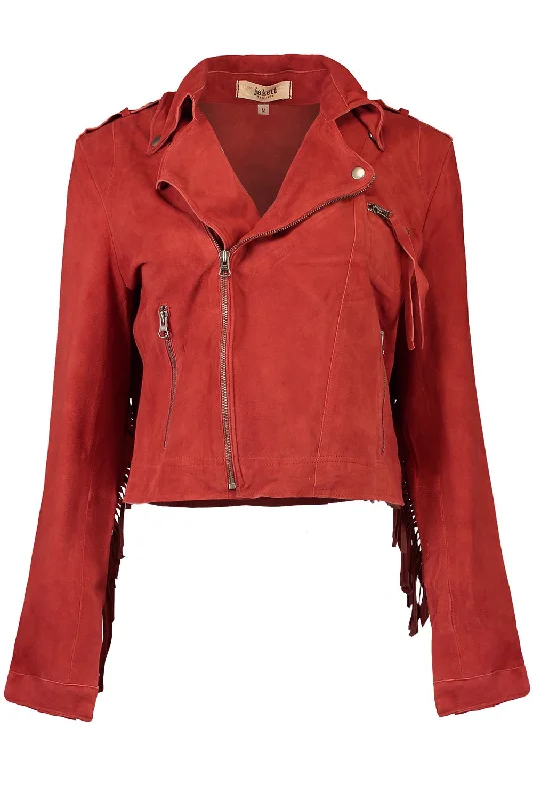 Tina Jacket - Cayenne Fleece Nylon Spandex