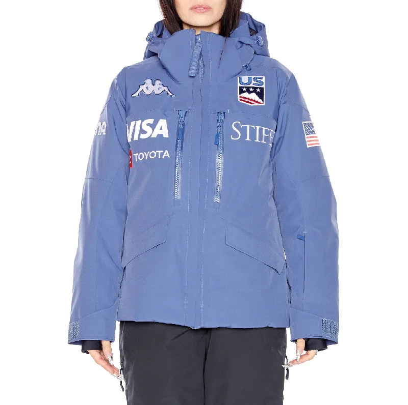 6Cento 604T US Ski Jacket - Blue Fiord Anti-Pilling Machine Wash Handmade