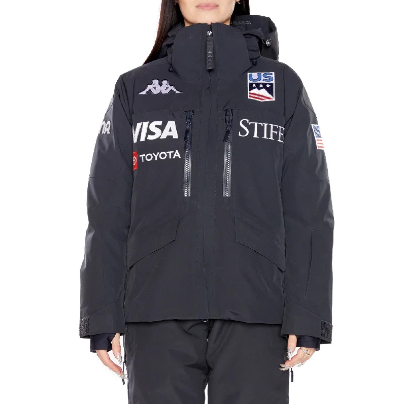 6Cento 604T US Ski Jacket - Navy Graphic Embroidered Appliqued