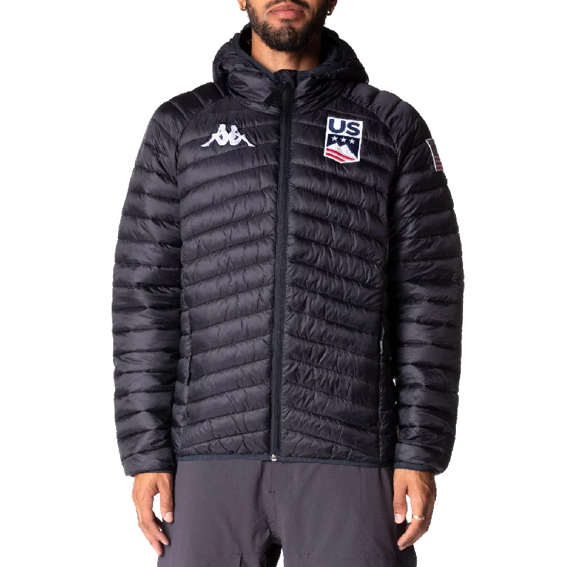6Cento 660 US Ski Jacket - Navy Notch Collar Peter Pan Collar Cowl Neck