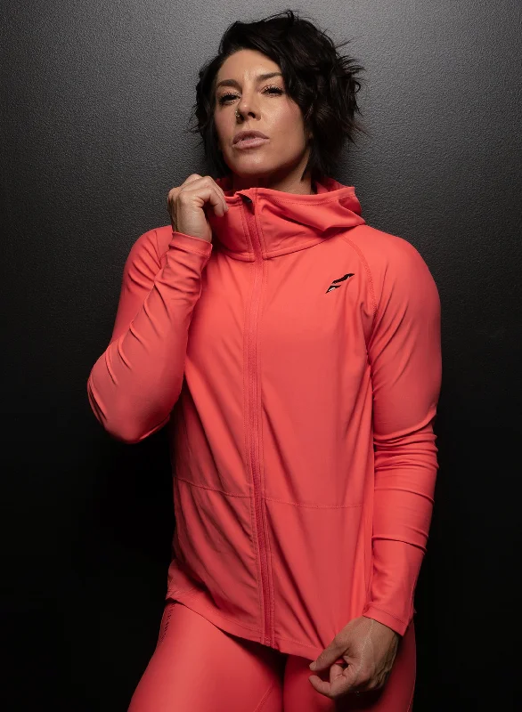 NAVARAH JACKET - SALMON Oversized T-Shirt Spandex breathable