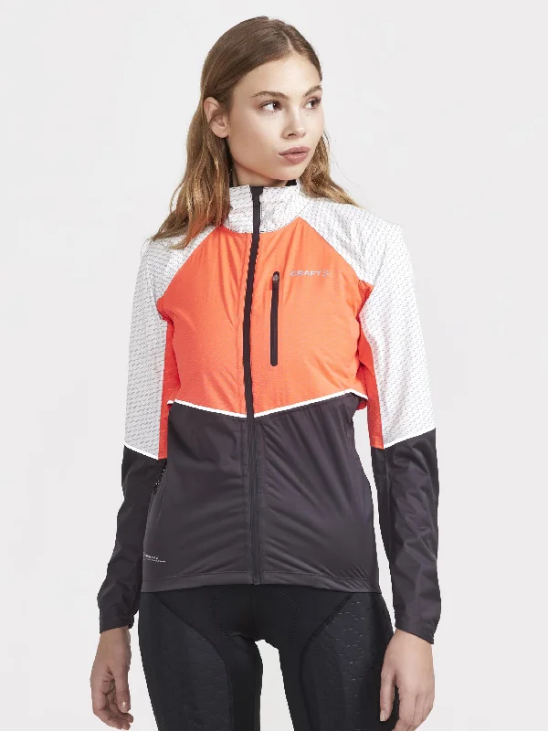Women's ADV Hydro Lumen Cycling Jacket Denim Fabric Leather Fabric Suede Fabric