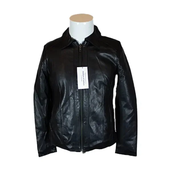 BOL Women's Zip up Leather Jacket Modern Contemporary Chic