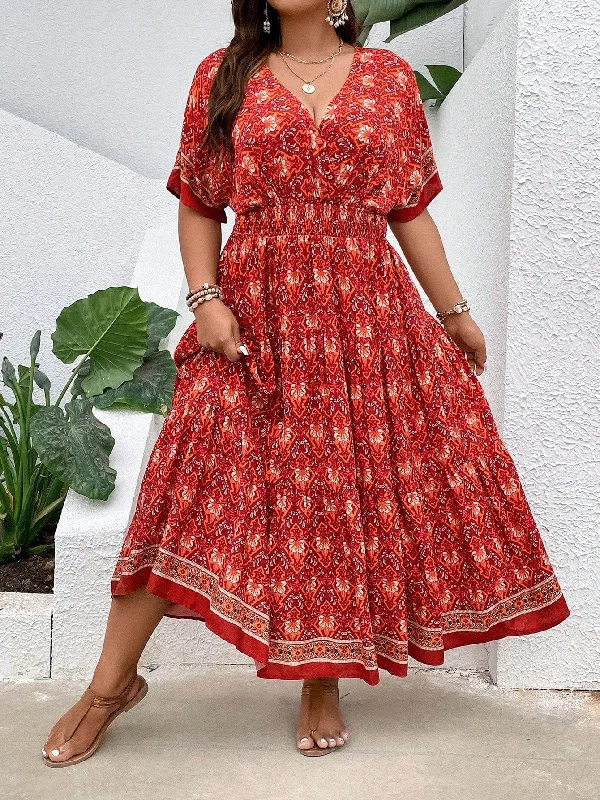 PLUS SIZE Hattie Maxi Dress | LAST SIZES Elegant Maxi Dress with Pockets
