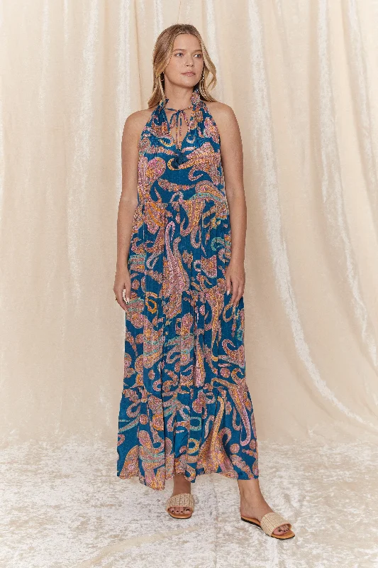 Ishani Sleeveless Maxi Dress Fashionable Chiffon Maxi Dress