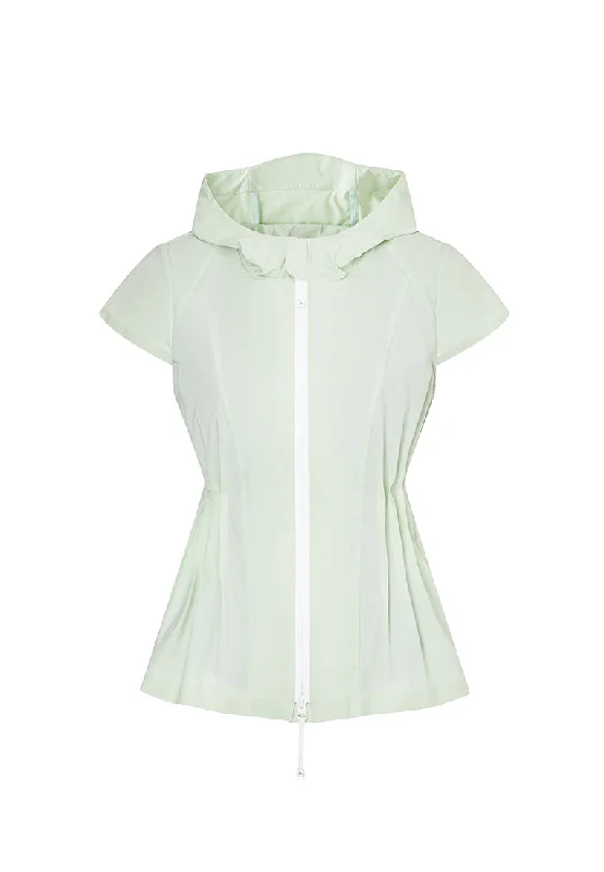 Artemis Water- and Wind resistant Long Sleeved Jacket with Pleated Waist Fitted Jacket Loose Jacket Oversized Jacket Artemis Water- and Wind resistant Long Sleeved Jacket with Pleated Waist Fitted Jacket Loose Jacket Oversized Jacket