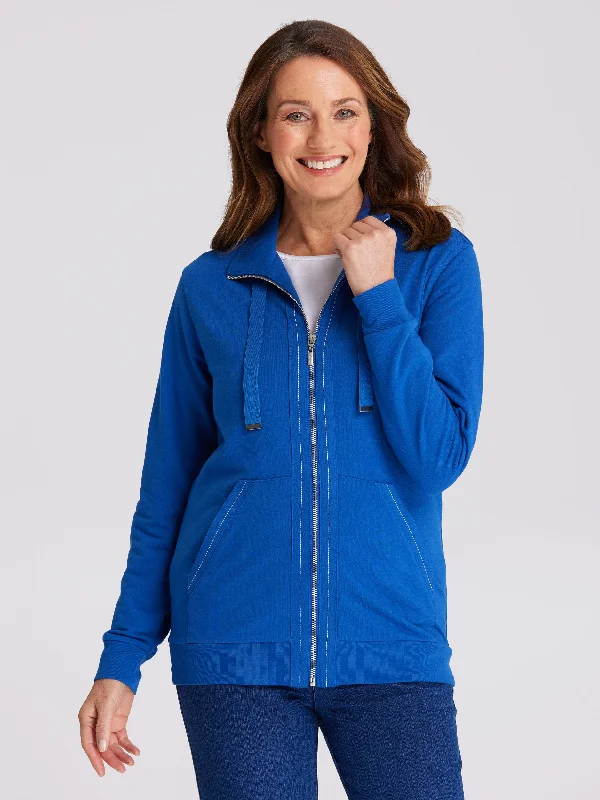 Baybury Jacket Notch Collar Peter Pan Collar Cowl Neck