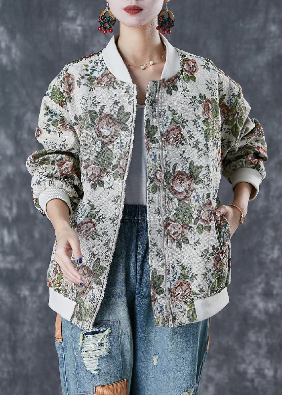 Fashion Beige Oversized Print Cotton Jackets Fall Rayon Jacket Velvet Jacket Corduroy Jacket Fashion Beige Oversized Print Cotton Jackets Fall Rayon Jacket Velvet Jacket Corduroy Jacket