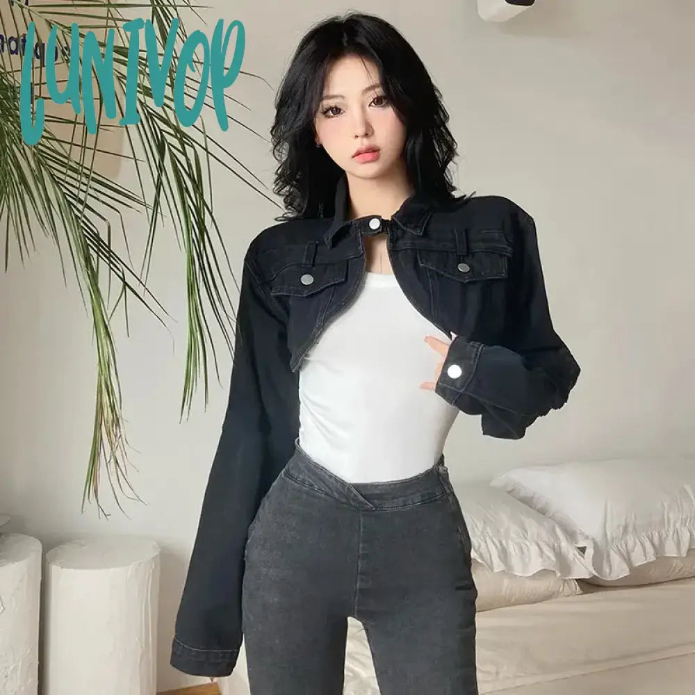 Lunivop Cropped Denim Jackets Women Y2K Slim Jeans Short Outwear Bf Streetwear Harajuku Vintage Korean Single Button Casual Coats Trench Coat Raincoat Waterproof Jacket Lunivop Cropped Denim Jackets Women Y2K Slim Jeans Short Outwear Bf Streetwear Harajuku Vintage Korean Single Button Casual Coats Trench Coat Raincoat Waterproof Jacket