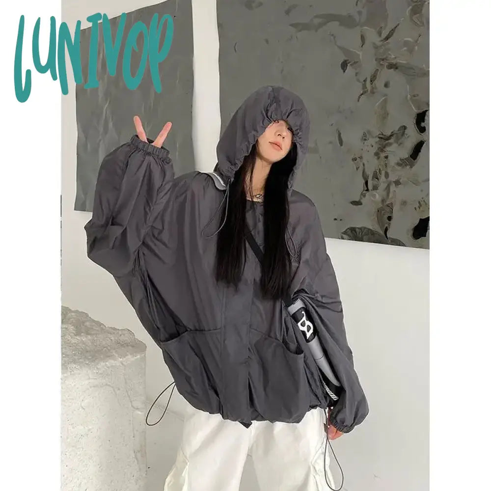 Lunivop Harajuku Vintage Jacket Women Gorpcore Oversized Track Jackets Korean Streetwear Windbreakers Causal Thin Coat Outdoor Boat Neck Shawl Collar Notched Collar Lunivop Harajuku Vintage Jacket Women Gorpcore Oversized Track Jackets Korean Streetwear Windbreakers Causal Thin Coat Outdoor Boat Neck Shawl Collar Notched Collar