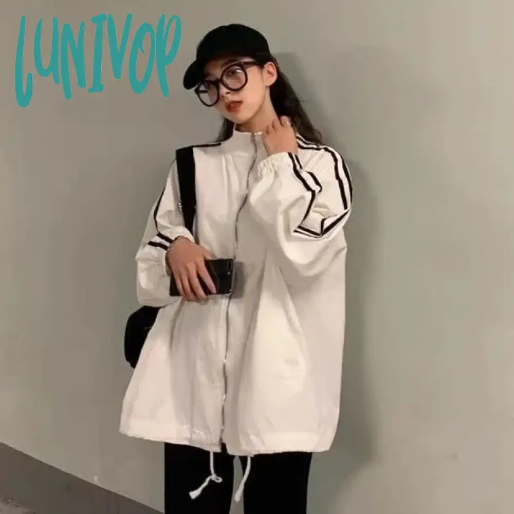Lunivop Korean Streetwear Jacket Women Oversized Track Thin Summer Jackets Windbreaker Harajuku Fashion College Couple Outdoor Denim Jacket Leather Jacket Suede Jacket Lunivop Korean Streetwear Jacket Women Oversized Track Thin Summer Jackets Windbreaker Harajuku Fashion College Couple Outdoor Denim Jacket Leather Jacket Suede Jacket