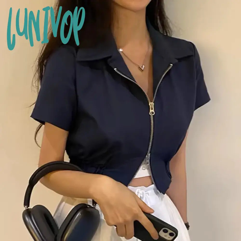Lunivop Summer Short Sleeve Jacket Women Chic and Elegant Vintage Cropped Jackets Korean Fashion Kpop Streetwear Y2k Tops Coat Nylon Fabric Polyester Fabric Spandex Fabric Lunivop Summer Short Sleeve Jacket Women Chic and Elegant Vintage Cropped Jackets Korean Fashion Kpop Streetwear Y2k Tops Coat Nylon Fabric Polyester Fabric Spandex Fabric