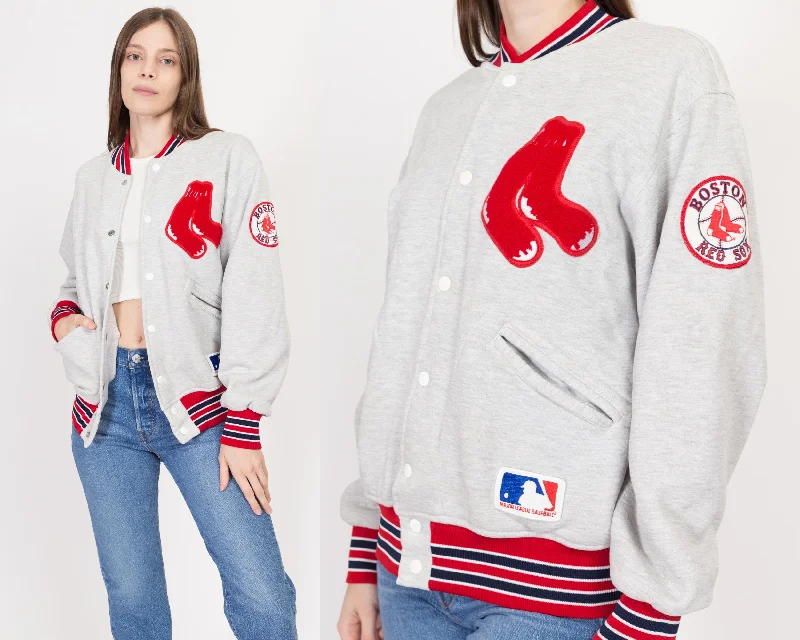 Medium 80s Boston Red Sox Felco MLB Varsity Jacket Unisex Zippered Jacket Buttoned Jacket Snapped Jacket Medium 80s Boston Red Sox Felco MLB Varsity Jacket Unisex Zippered Jacket Buttoned Jacket Snapped Jacket