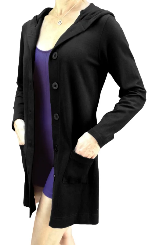 One Step Ahead Brushed Supplex Long Button Front Hooded Jacket 2629 Fleece Fabric Down Fabric Feather Fabric One Step Ahead Brushed Supplex Long Button Front Hooded Jacket 2629 Fleece Fabric Down Fabric Feather Fabric