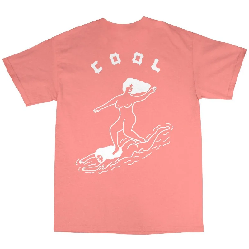 Cool Girls - Coral T-Shirt Boxy Fit Fitted Loose