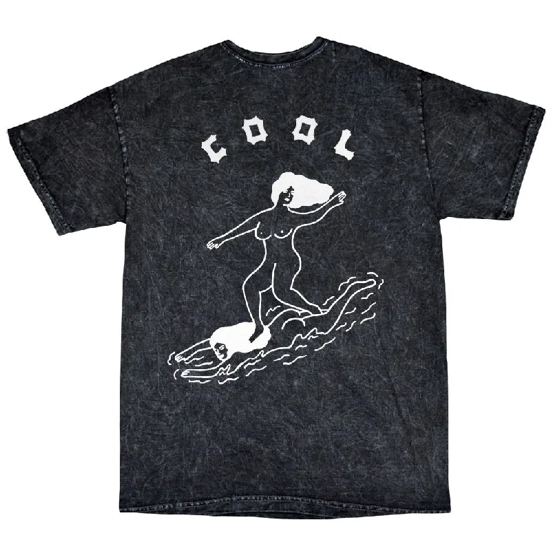 Cool Girls - Mineral Wash Limited Edition T-Shirt Rayon Fabric Velvet Fabric Corduroy Fabric