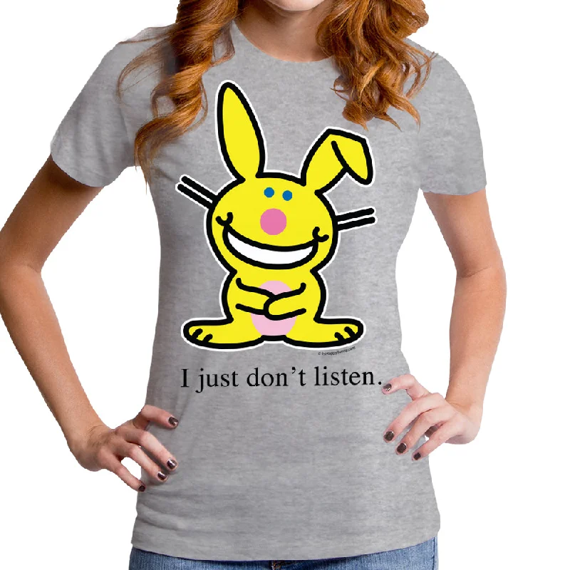 Jim Benton - I Just Don't Listen Women's T-Shirt Terry Blend Velvet Blend Canvas Blend