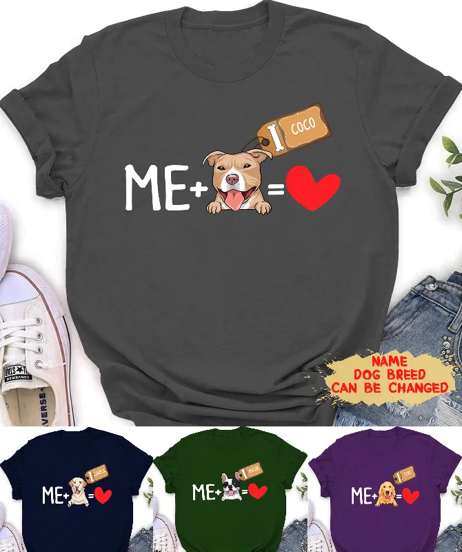 Me And My Dog - Personalized Custom Unisex T-shirt Collared T-Shirt Boat Neck A-Line