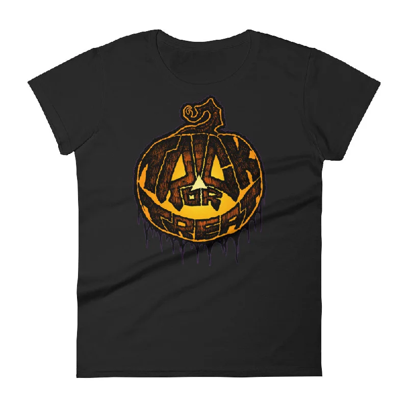 Trick or Treat Women's short sleeve t-shirt Iron Safe Non-Iron Wrinkle Free