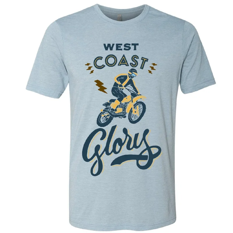 West Coast Glory Tee Solid Color Striped Floral