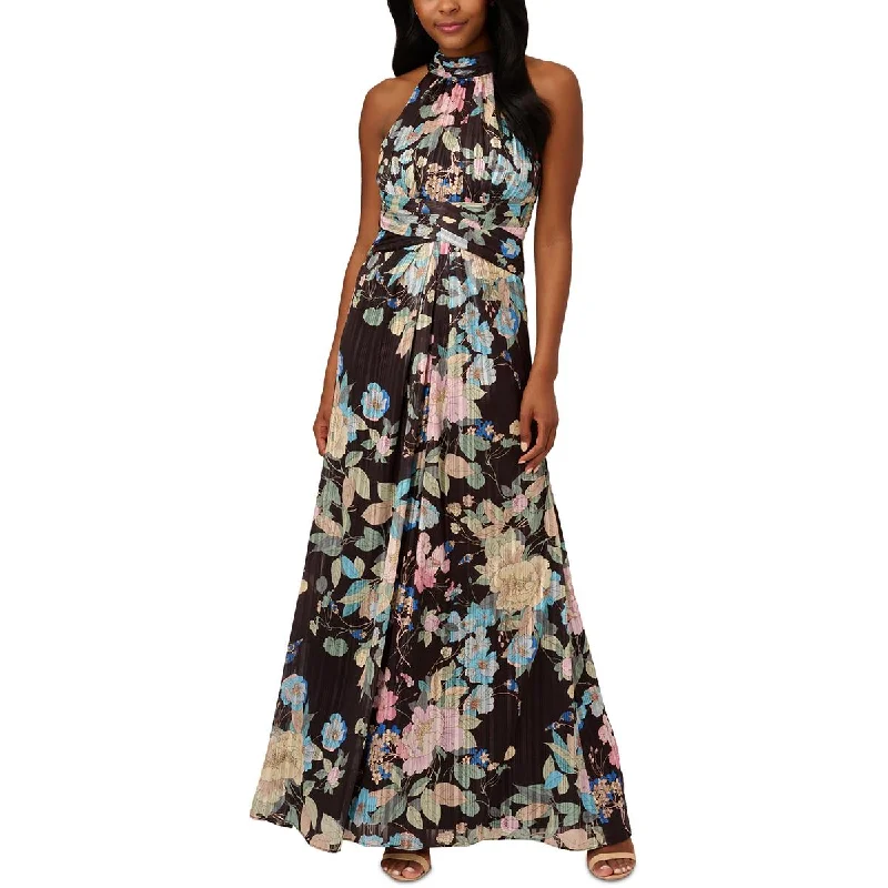 Womens Chiffon Floral Maxi Dress Fashionable Printed Maxi Dress